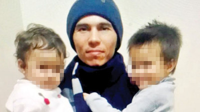 4.5 yaşındaki oğlu da yanındaydı.