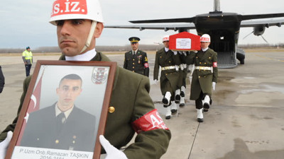 El Bab şehidi son yolculuğuna uğurlandı (21 Ocak 2017)