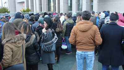 Binlerce insan Çağlayan Adliyesi'ne akın etti!