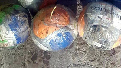 Topun içine bomba yerleştirdiler