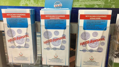 'Sigaraya Hayır' afişleri referanduma takıldı