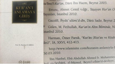 Diyanet'in kitabında Gülen referans gösteriliyor