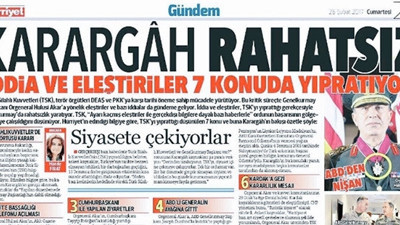 Hürriyet'ten 'karargah rahatsız' açıklaması