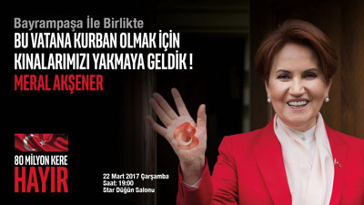 Akşener dur durak bilmiyor!
