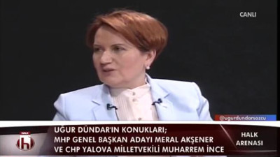 Akşener, Halk Arenası'nda konuştu