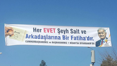 Olay yaratan pankartı kim astı?