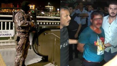 Metroda silah sesleri