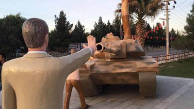 Harran'daki Erdoğan heykeli kaldırıldı