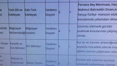 Üniversitede "Şeytanla mücadele edecek" doçent ilanı
