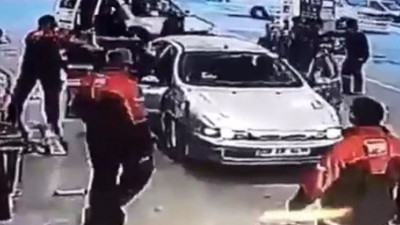 Trafik magandaları gazilere saldırdı