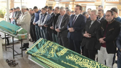 Baba kurbanı kızlar son yolculuğuna uğurlandı