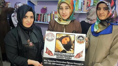 Aybüke öğretmenin adı kütüphanede yaşatılacak