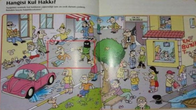 İlkokul dergisinde 'kafaya kurşun'