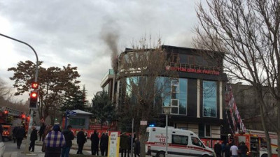 BBP Genel Merkezi'nde yangın