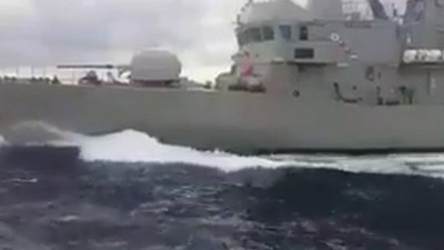 Kardak'ta tehlikeli çarpışma