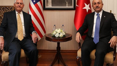Çavuşoğlu ile Tillerson'dan ortak basın toplantısı