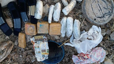 Toprak altından 817 kilo esrar çıktı