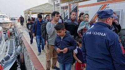 Çanakkale'de 46 kaçak göçmen yakalandı (23 Ekim 2018)