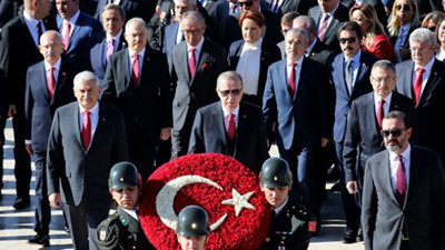 Devlet erkanı Anıtkabir'i ziyaret etti (29 Ekim 2018)