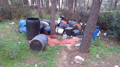 Sultangazi'de varil paniği