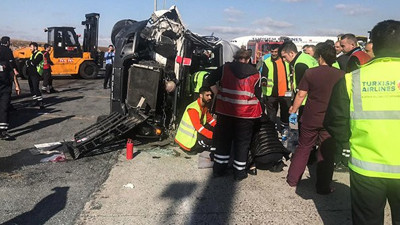 Atatürk Havalimanı apronunda kaza