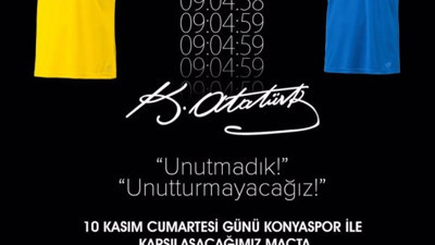 Ankaragücü ve Konyaspor’dan 10 Kasım için özel forma