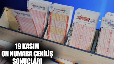 19 Kasım On Numara çekiliş sonuçları sorgula