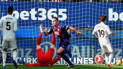 Real Madrid, tarihinde ilk kez Eibar’a yenildi