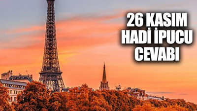 26 Kasım Hadi İpucu: Elysee Sarayı hangi ülkede?