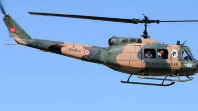 UH-1 helikopterinin kaza karnesi!