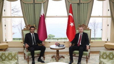 Erdoğan Katar Emiri ile bir araya geldi