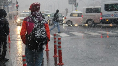 Meteoroloji’den karla karışık yağmur ve kuvvetli rüzgar uyarısı