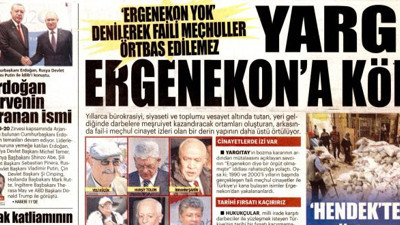 Yeni Akit Ergenekon kumpasına sahip çıkmaya devam ediyor