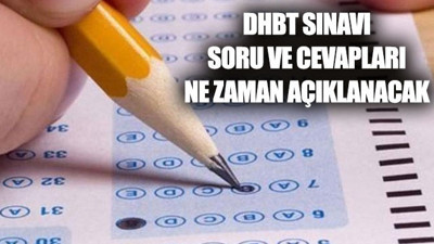 DHBT soru ve cevapları ne zaman açıklanacak 2018