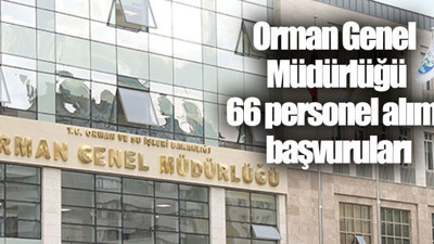 Orman Genel Müdürlüğü personel alımı başvuru şartları nelerdir?