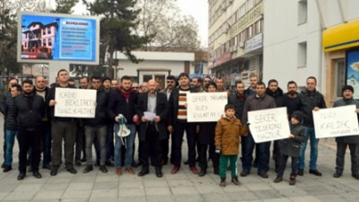 Özelleştirme sonrası işten çıkarılan şeker işçileri eylemde!