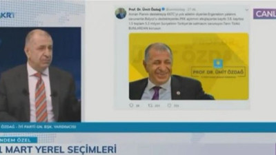 Ümit Özdağ: "Suriyelilerin Türkiye'ye gönderilmesi emperyalist bir projedir"