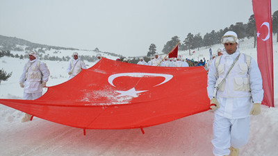 Sarıkamış şehitleri için yürüdüler!