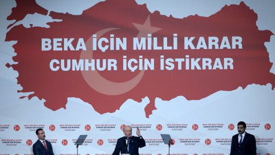 Bahçeli AKP'nin adayları için oy istedi