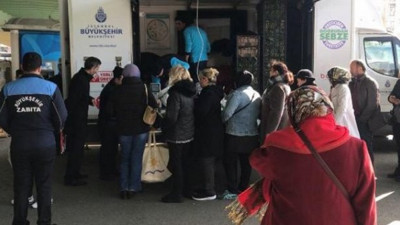 Tanzim çadırından alıp manava sattılar