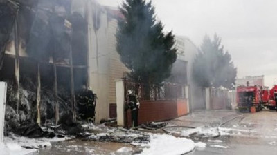 Gaziantep'te ambalaj fabrikasında yangın