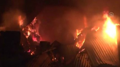 Bayburt'ta korkutan yangın