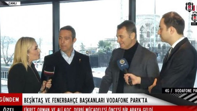 Beşiktaş-Fenerbahçe maçı öncesi iki başkandan dostluk mesajı