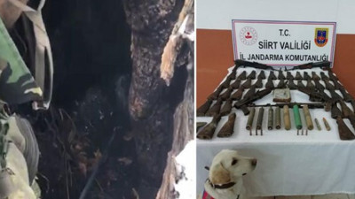 Siirt Eruh'ta PKK'lı teröristlerin 3 sığınağı imha edildi