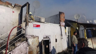 Pendik'te korkutan yangın (01 Mart 2019)