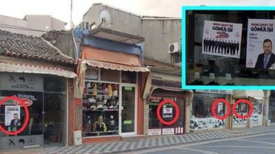 Ezine esnafına afiş şoku