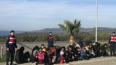 Ayvacık'ta 46 kaçak göçmen yakalandı