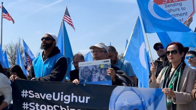 ABD'de Doğu Türkistan protestosu