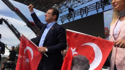 İmamoğlu Bakırköy'deki miting alanında