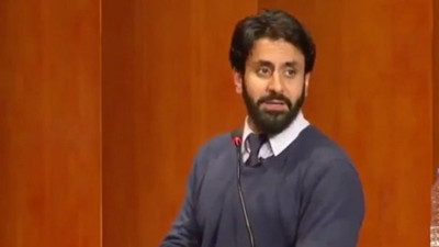 Bak Tzortzis'i alkışlayan genç!